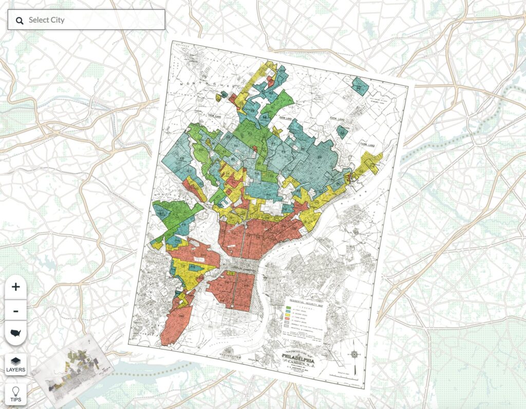 A screenshot of "Mapping Inequality"