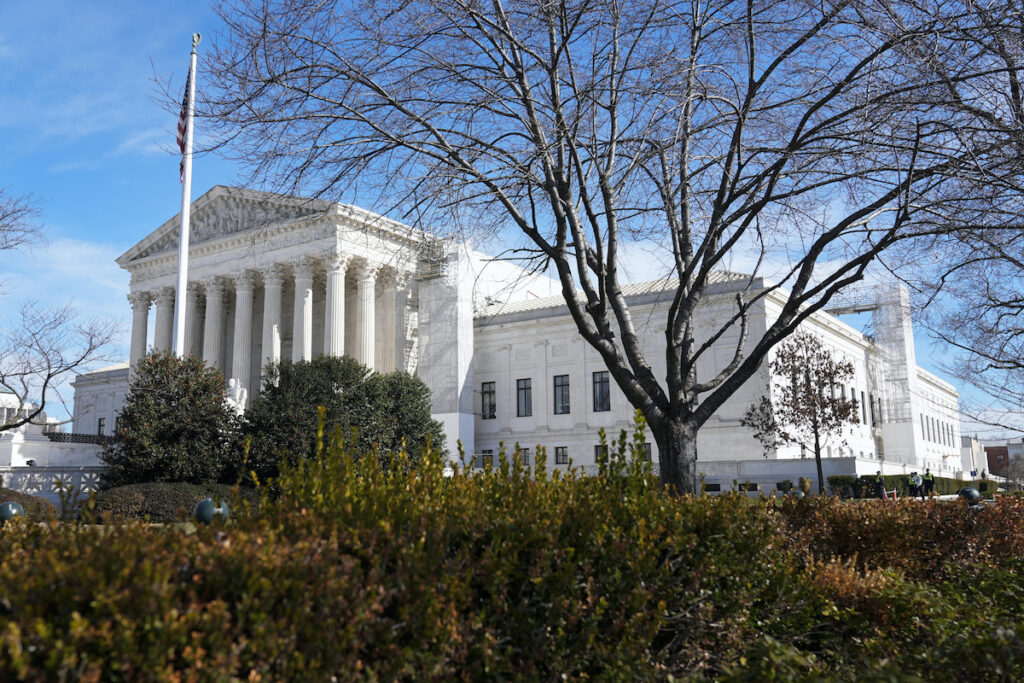 Election 2024 Trump Insurrection Amendment The U.S. Supreme Court is seen, Thursday, Feb. 8, 2024, in Washington. The U.S. Supreme Court has heard a historic case that could decide whether Donald Trump is ineligible for the 2024 ballot under Section 3 of the 14th Amendment.