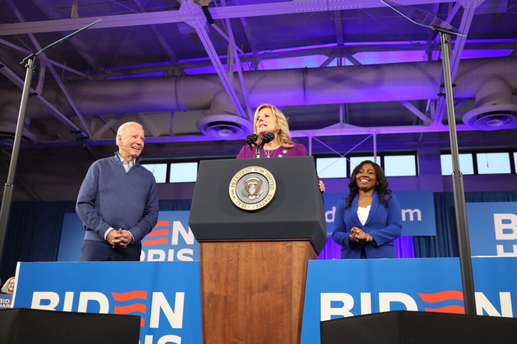 Dr. Jill Biden introduces the president
