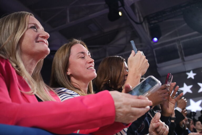 Biden supporters applaud