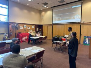 Community members discuss legislation of women's reproductive rights