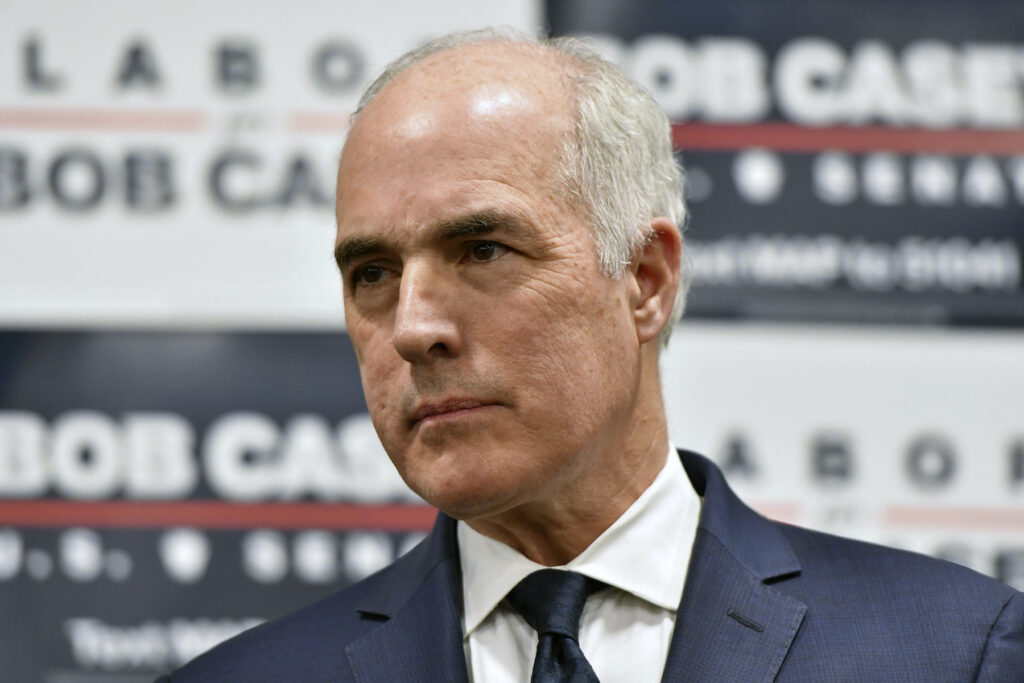 Election 2024 Pennsylvania Senate Bob Casey at a campaign event