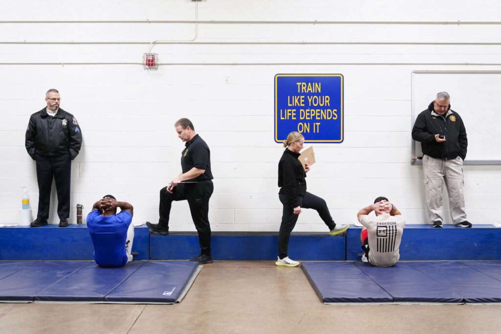 Law Enforcement-Policies Police academy training session