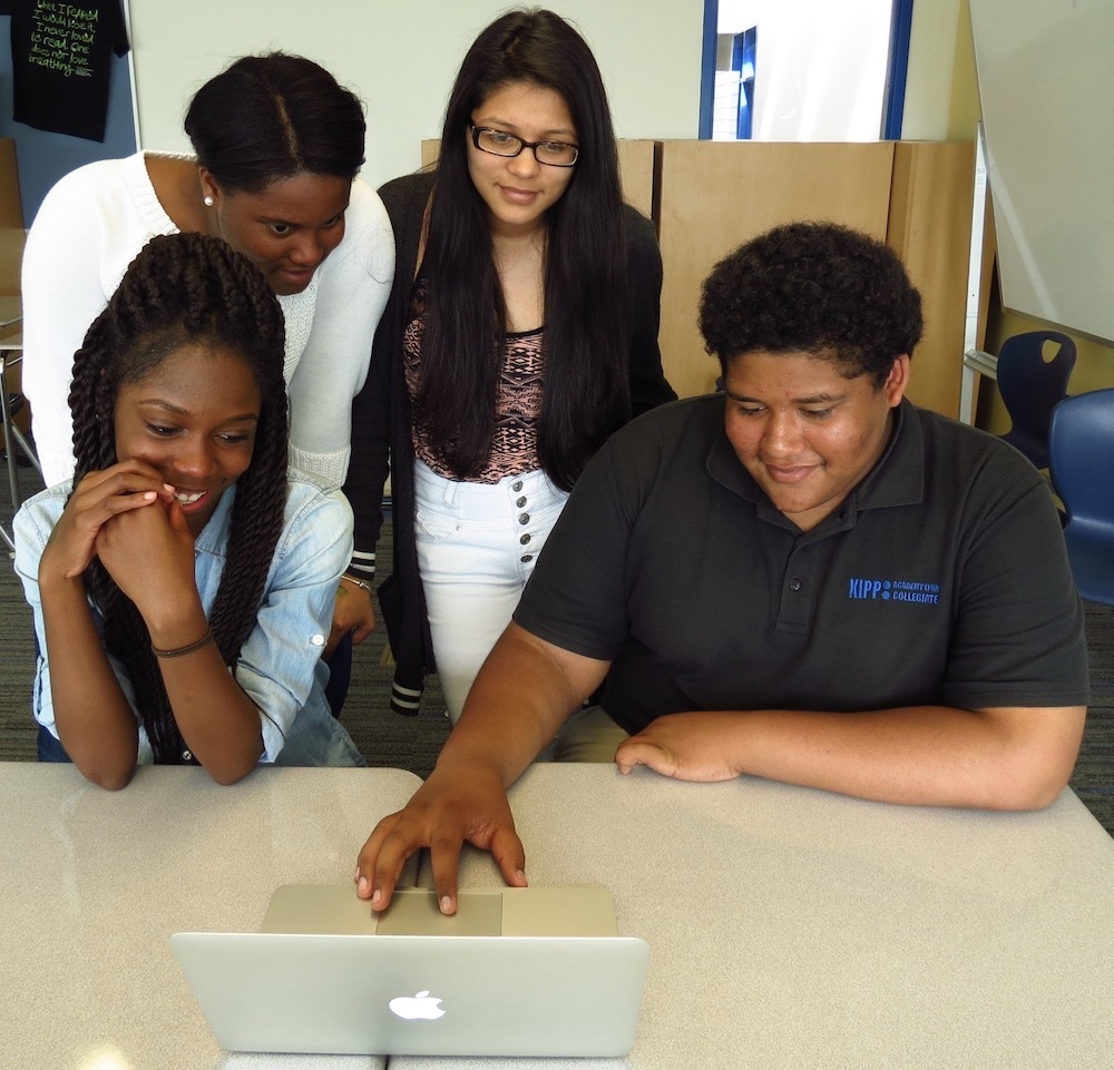 Students at KIPP Lynn in MA pictured working with Storyshares materials online Students at KIPP Lynn in Ma. pictured working with Storyshares materials online. (Photo courtesy of Cricket Public Relations)
