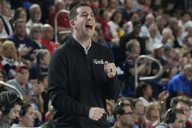 Adam Fisher on the sideline during a game