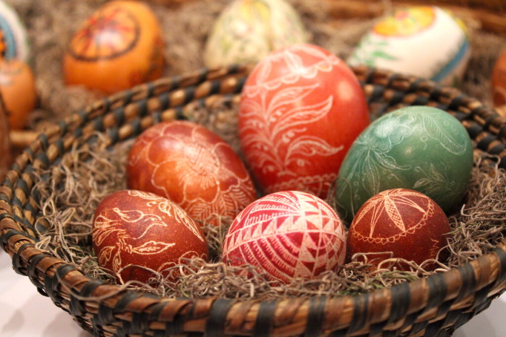 easter-egg-glencairn-8 A basket of decorated eggs