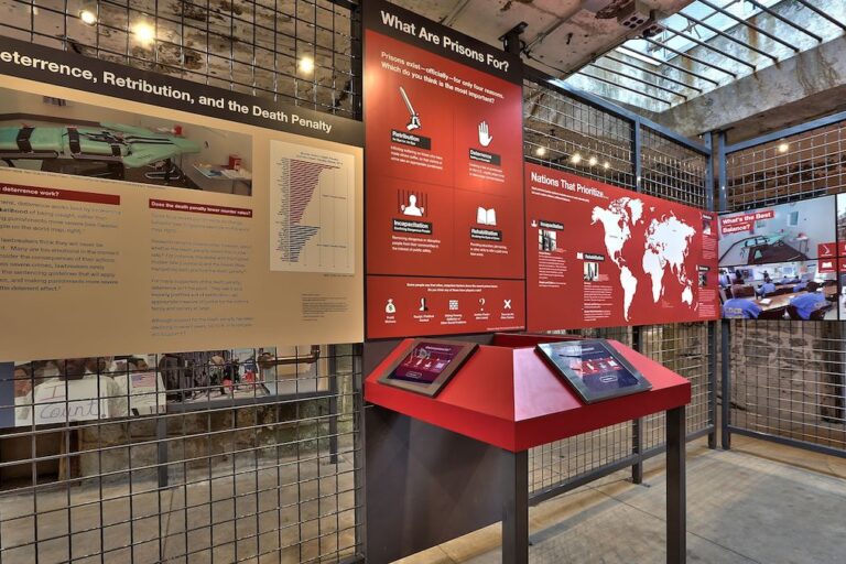 An exhibit at Eastern State Penitentiary Historic Site
