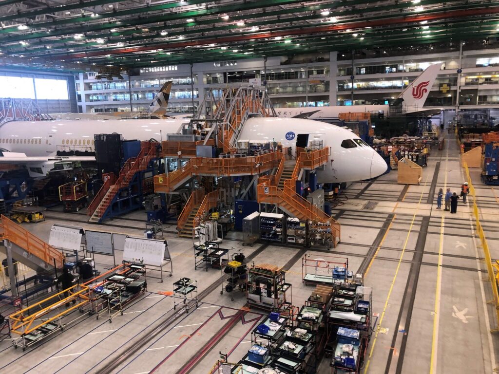 US-aerospace-aviation Boeing 787 Dreamliners are built at the aviation company's North Charleston, S.C., assembly plant in 2023. John Barnett had alleged that Boeing's manufacturing practices had declined and that managers pressured workers not to document potential defects and problems.