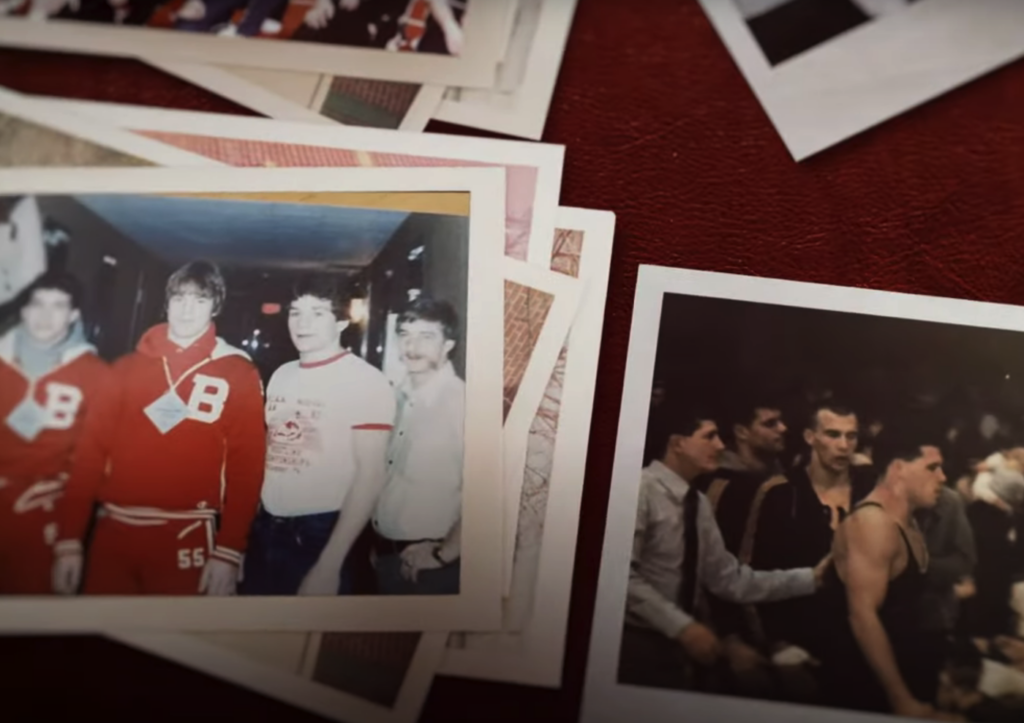 mccormick-campaign-ad-wrestling-2024-03-27 old photos of David McCormick as a high school wrestler