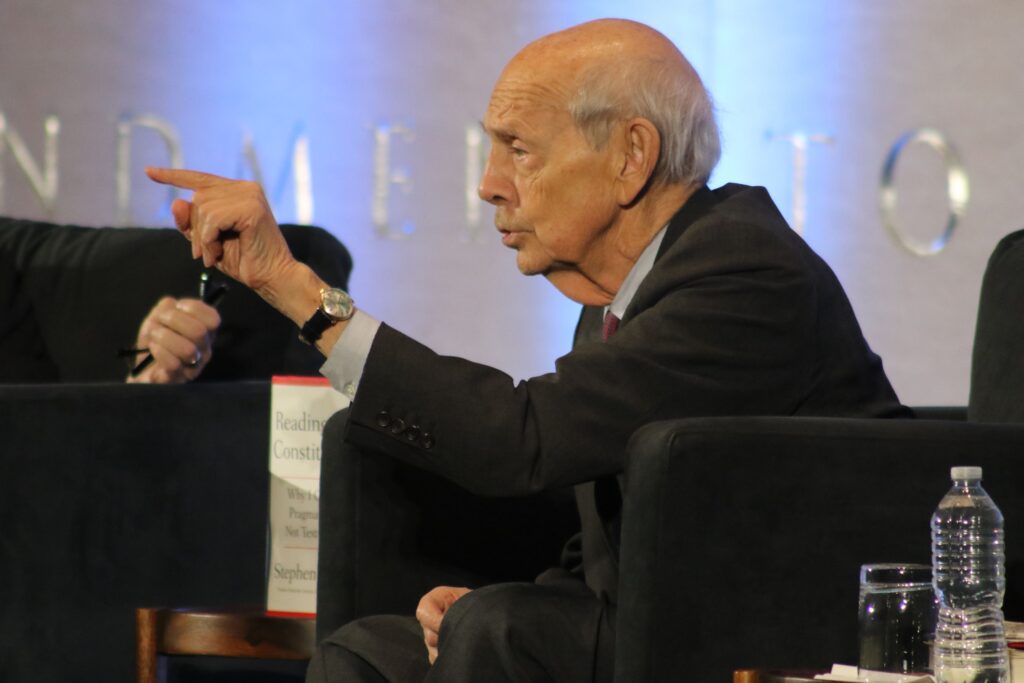 stephen-breyer-constitution-center-new-book-2024-03-28 Retired Supreme Court Justice Stephen Breyer