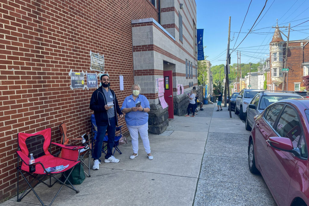 votingpollingplace-manayunk Poll workers at North Light Community Center in Manayunk in 2022.