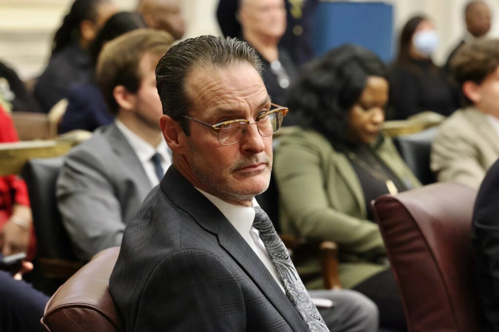2024-01-25-e-lee-jim-harrity-philadelphia-city-hall-city-council-session Philadelphia City Councilmember Jim Harrity