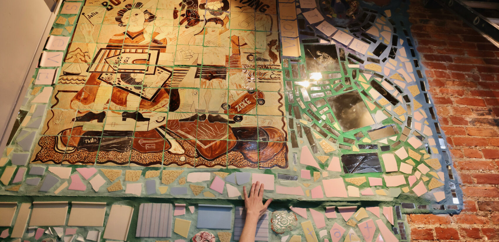 A mosaic from the original Eyes Gallery