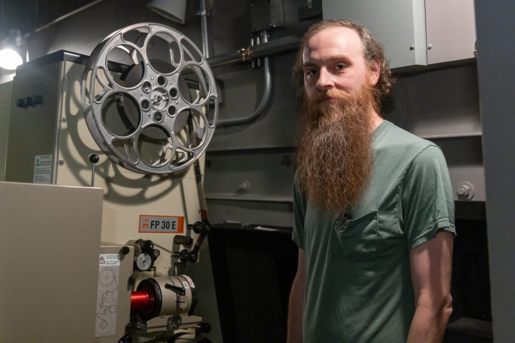 35-mm-film-festival-ambler-theater-1 Jesse Crooks, projectionist Renew Theaters