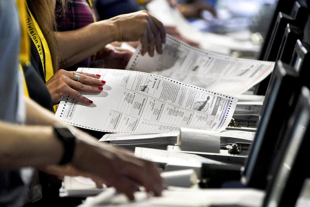 Election Primaries Pennsylvania Election workers perform a recount of ballots from the recent Pennsylvania primary election at the Allegheny County Election Division warehouse in Pittsburgh on June 1, 2022. Proposals to let independent voters cast ballots in party nomination primaries passed a Pennsylvania House of Representatives committee Tuesday, Oct. 17, 2023, raising the prospect that changes could pass and take effect in time for next year's presidential contest.