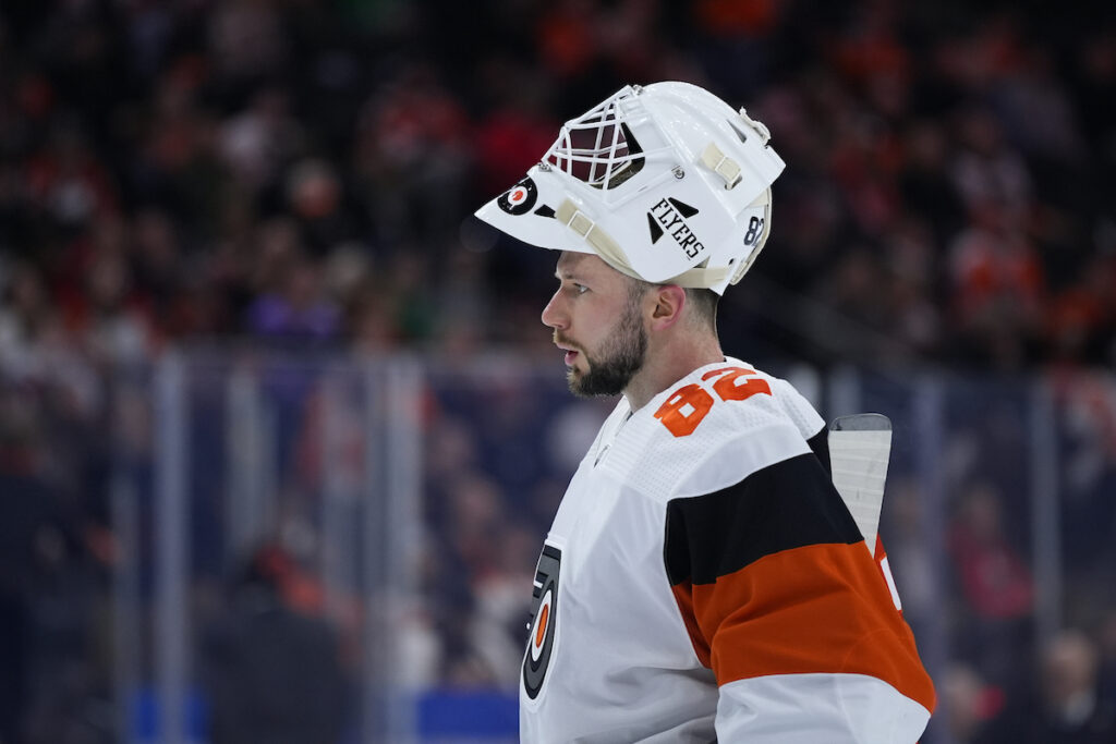 Islanders Flyers Hockey Philadelphia Flyers' Ivan Fedotov plays during an NHL hockey game, Monday, April 1, 2024, in Philadelphia.