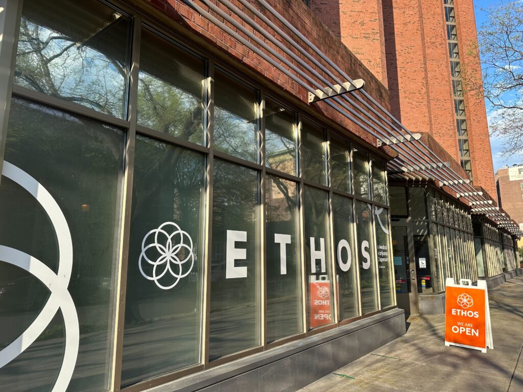 The outside of Ethos Cannabis