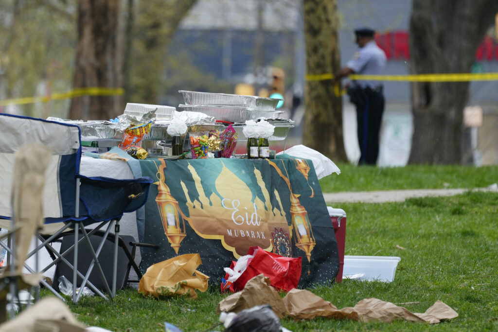 Philadelphia Shooting Aftermath of shooting at Eid celebration