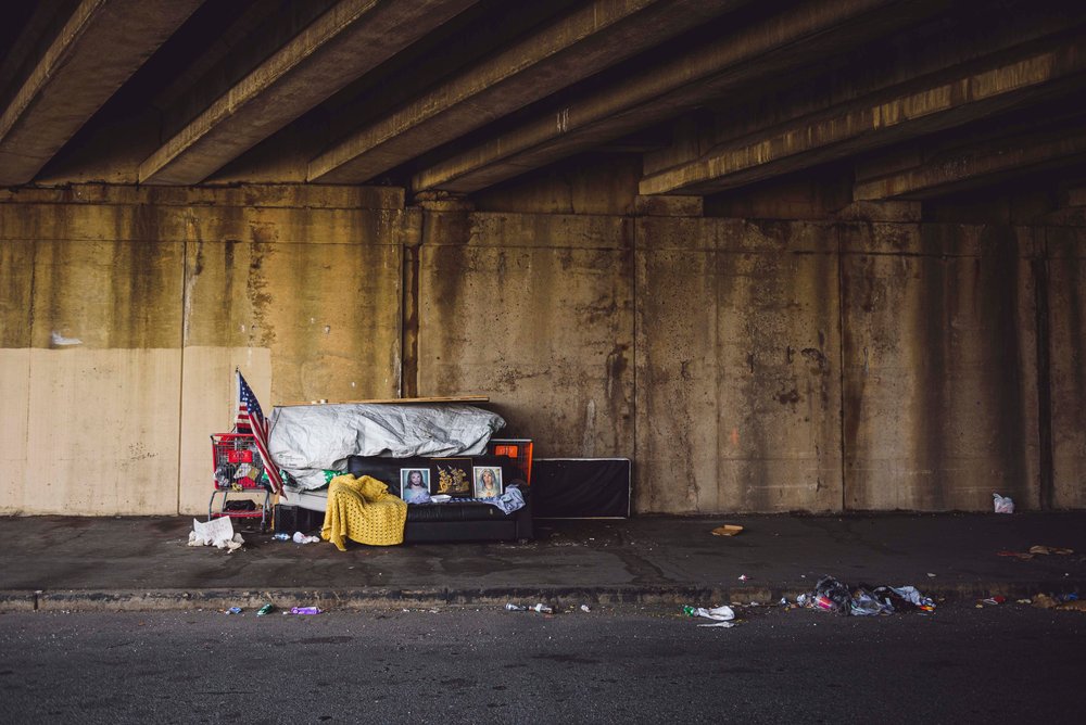 Encampment at an underpass An upcoming Supreme Court case could have enormous repercussions for the unhoused and for cities tackling the problem to find shelter for people experiencing houselessness.
