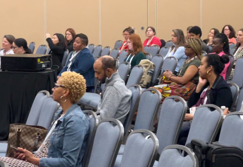 audience members during the panel