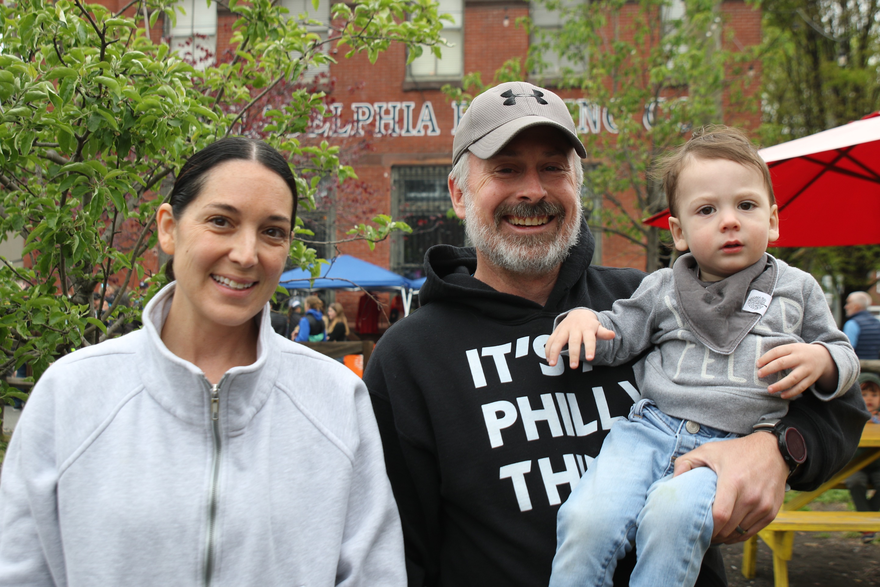 Liz McDowell, Josh McNamara and their son Hank
