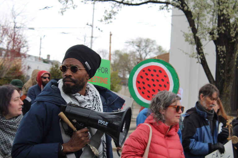 Jason Carr during the march