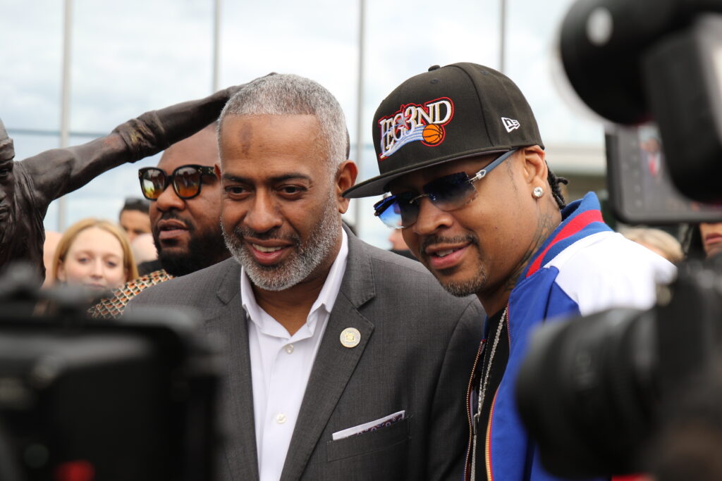 Vic Carstarphen and Allen Iverson