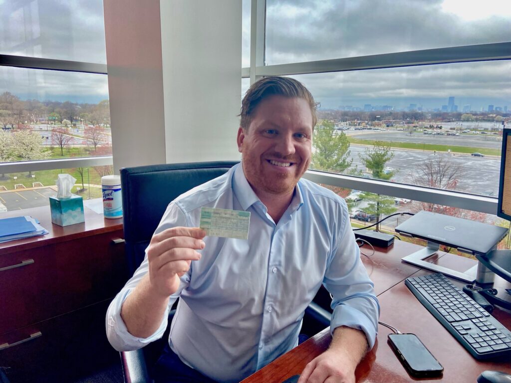 Michael Sulkes in his office