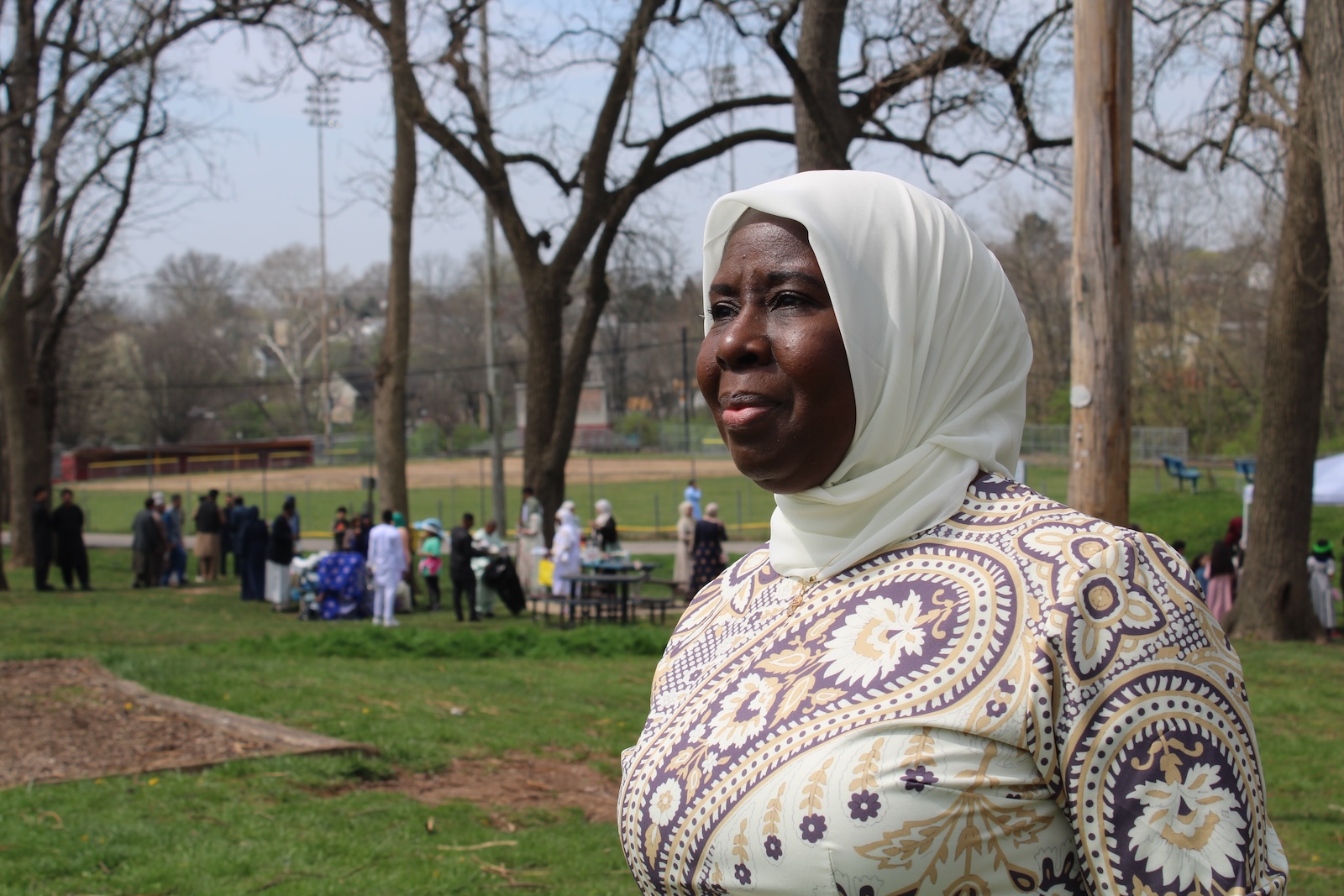 Iman Ahmad poses for a photo at an Eid celebration in Norristown