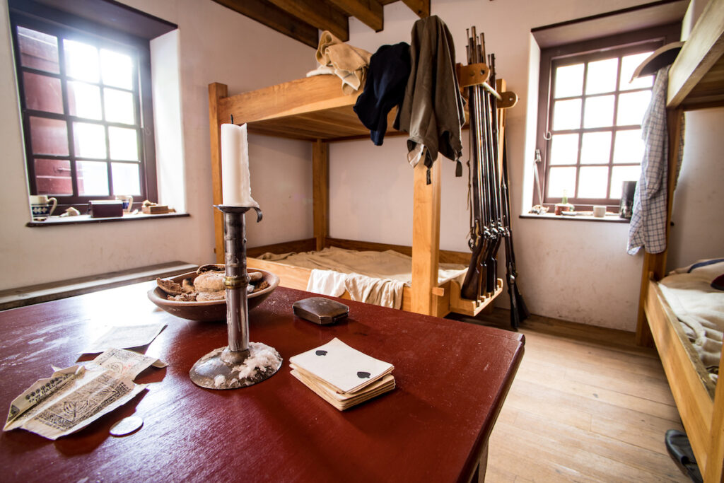 A room in the Old Barracks Museum in Trenton, N.J.