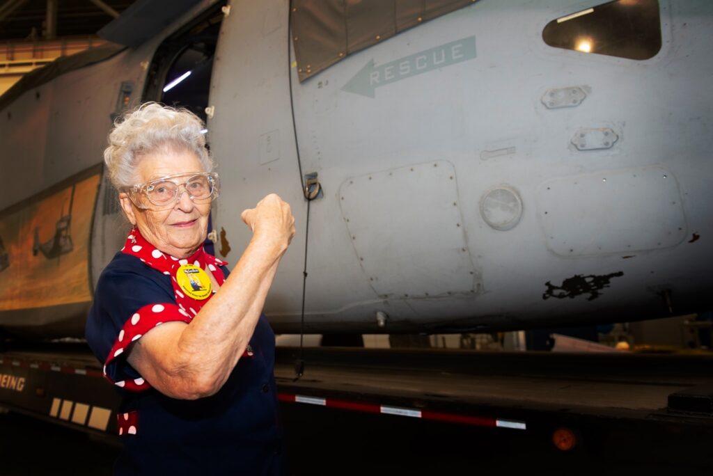 rosie-riveter-congressional-medal-of-honor-mae-krier-boeing Mae Krier