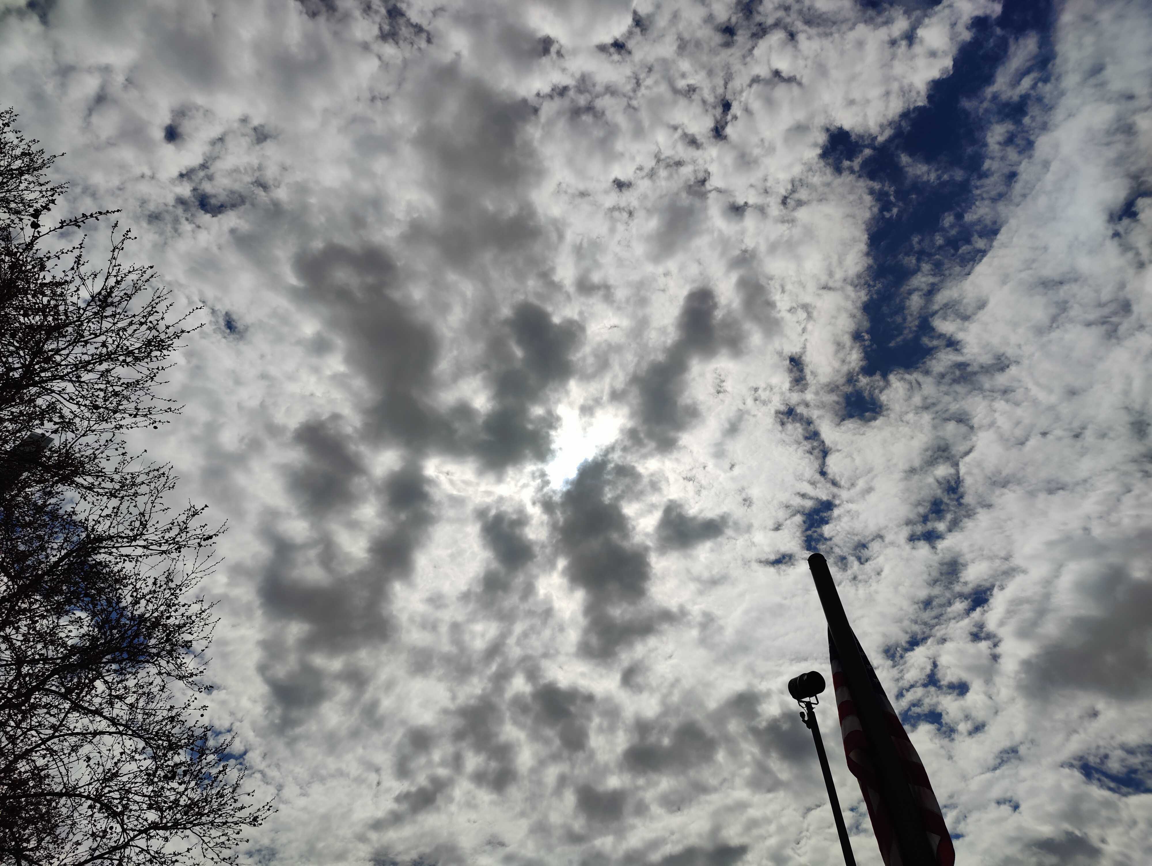 thick cloud cover in Philly