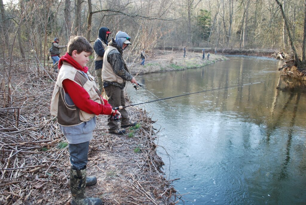 Fishers fishing
