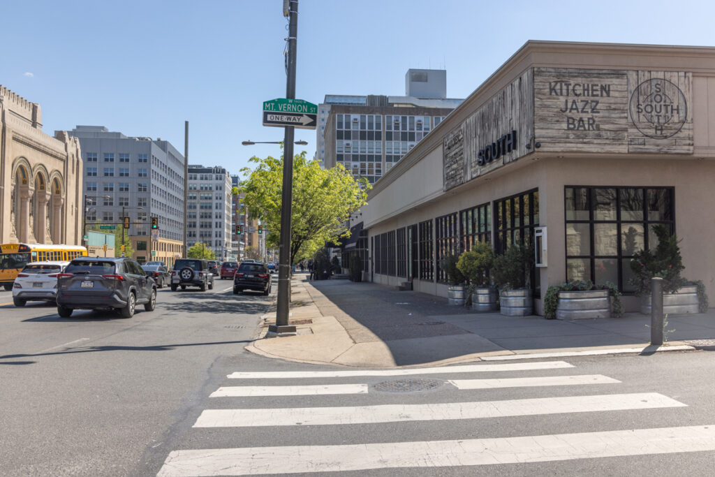 A view of N. Broad St. in North Philly