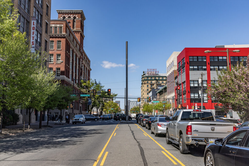 North Broad and Wallace Streets in Philadelphia. (Kimberly Paynter/WHYY) A view of N. Broad St. in North Philly