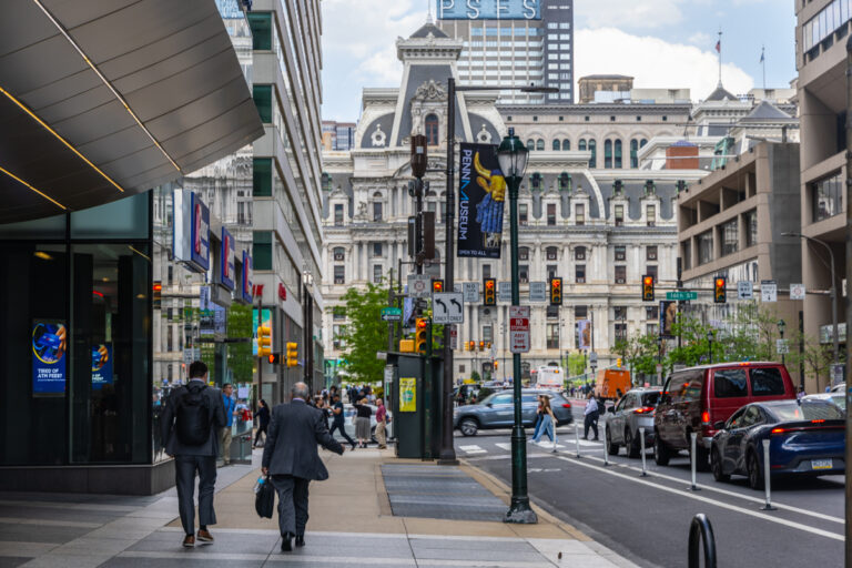 The heart of Philadelphia commerce in Center City.