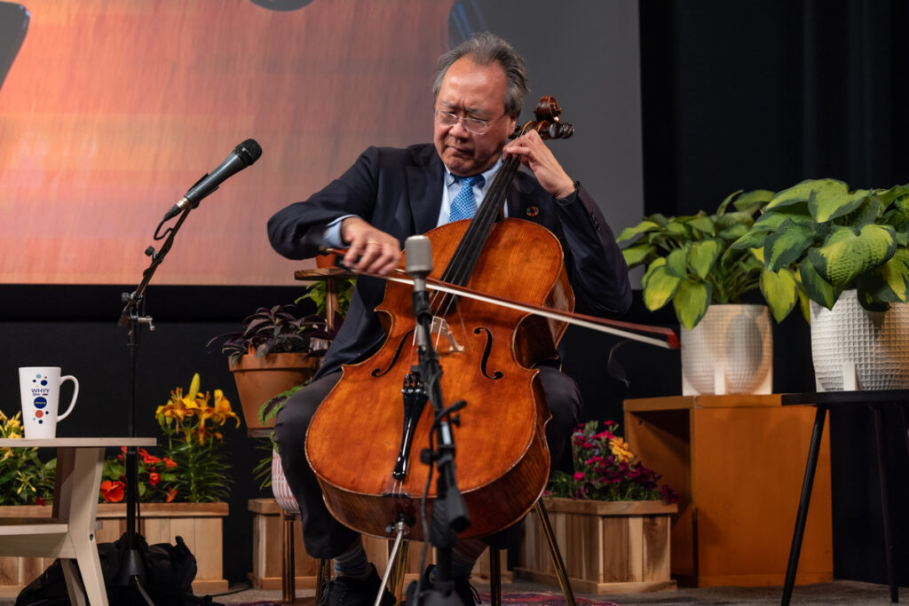 Yo-Yo Ma performs