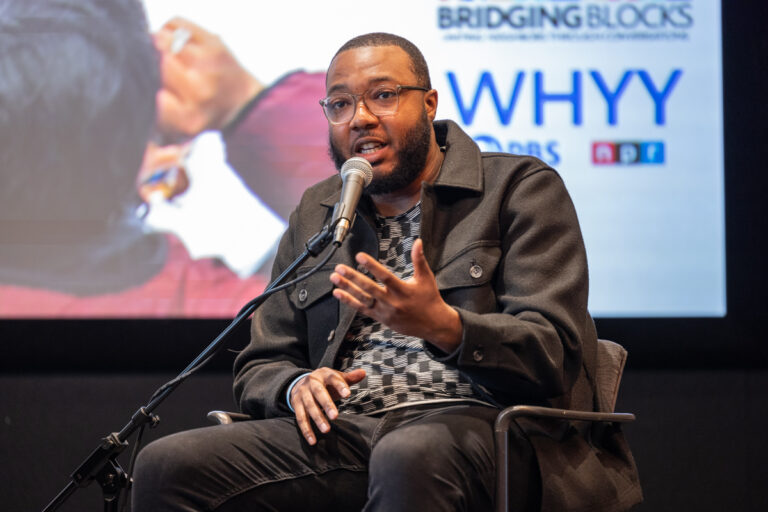 Vaughn Johnson speaking at the panel