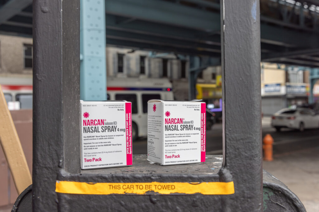 05 06 2024 k paynter reduced kensington before may sweep-3 Narcan sitting outside