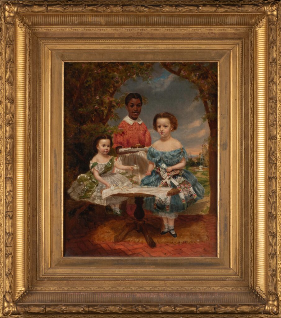 2024-05-09-winterthur-3 a painting of Sydney Hall and two girls
