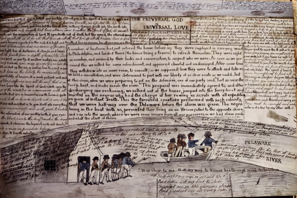 2024 05 15-p crimmins-doylestown mercer museum-doan gang exhibit soldiers escape a written document