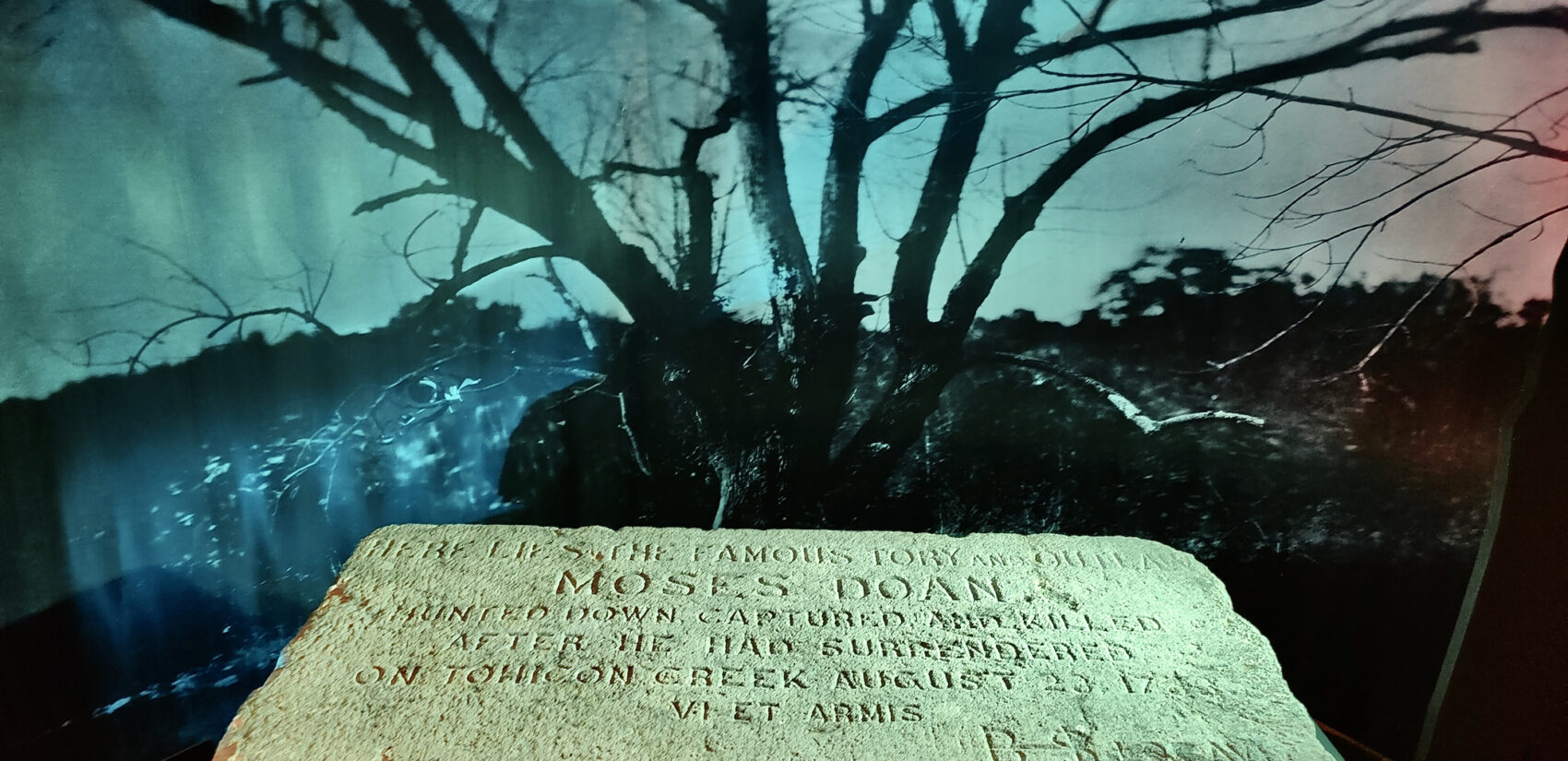 a tombstone
