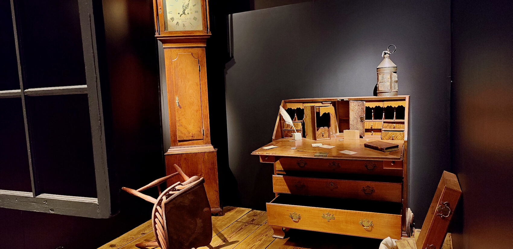 A re-creation of John Hart's ransacked office