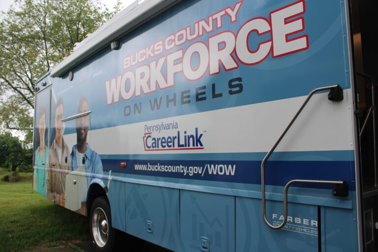 the Bucks County Workforce on Wheels bus