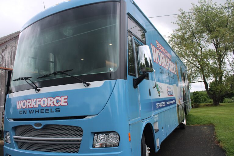 the Bucks County Workforce on Wheels bus