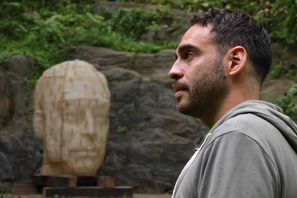 2024 05 17-e lee-miguel antonio horn-abington penn state-fathers head sculpture profile Miguel Antonio Horn profile