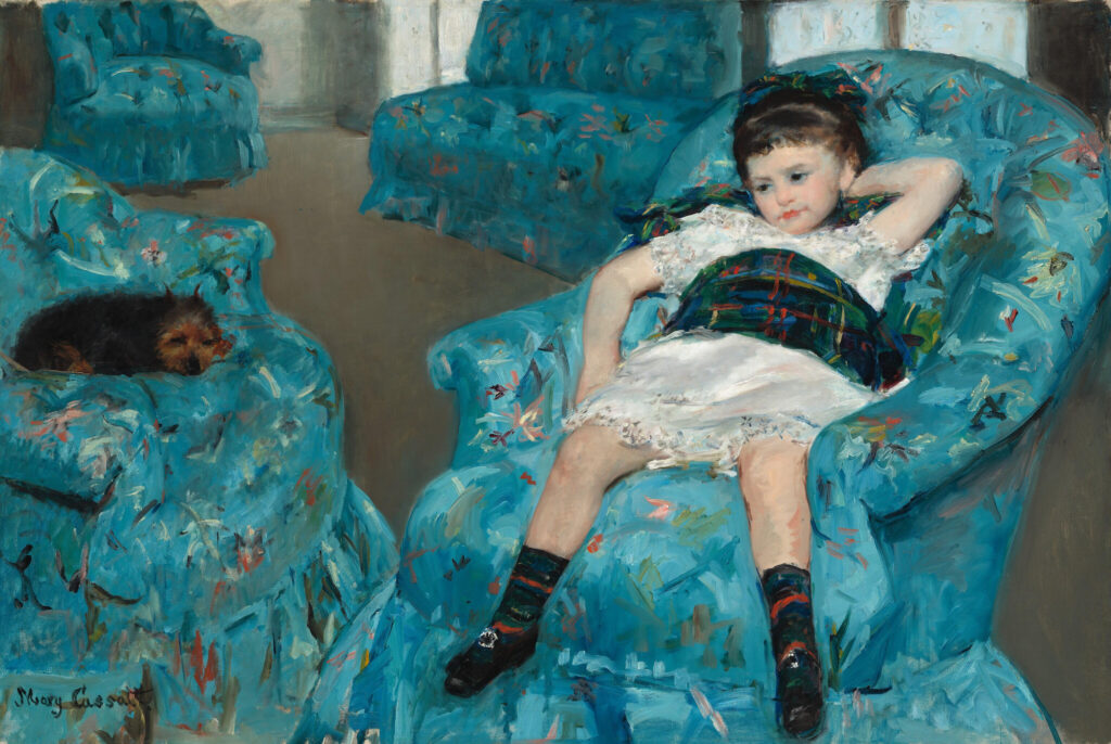 2024 05 17-provided-philadelphia museum of art-mary cassatt little girl in a blue armchair ''Little Girl in a Blue Armchair