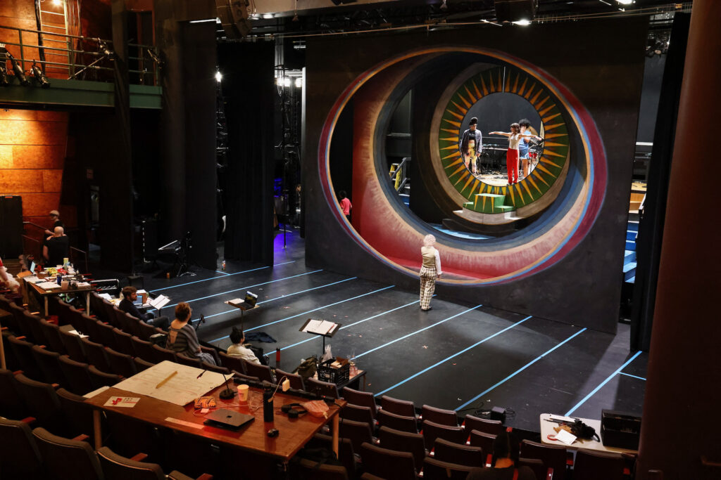 Players rehearse for Wilma Theater's world premiere of ''Hilma,'' a contemporary opera about Swedish mystic and artist Hilma af Klint.