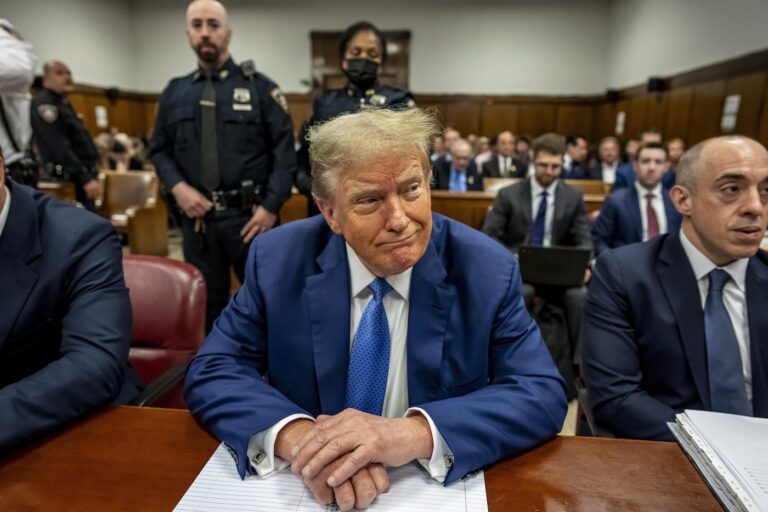 Trump in the courtroom