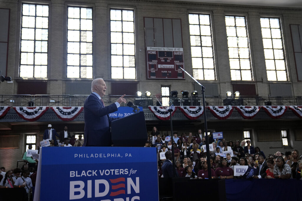 Election 2024 Biden Joe Biden speaks at Girard College